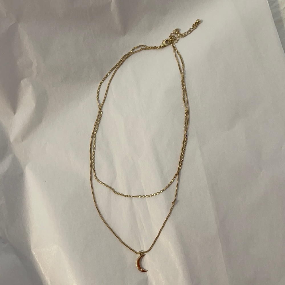 Gold Moon necklace